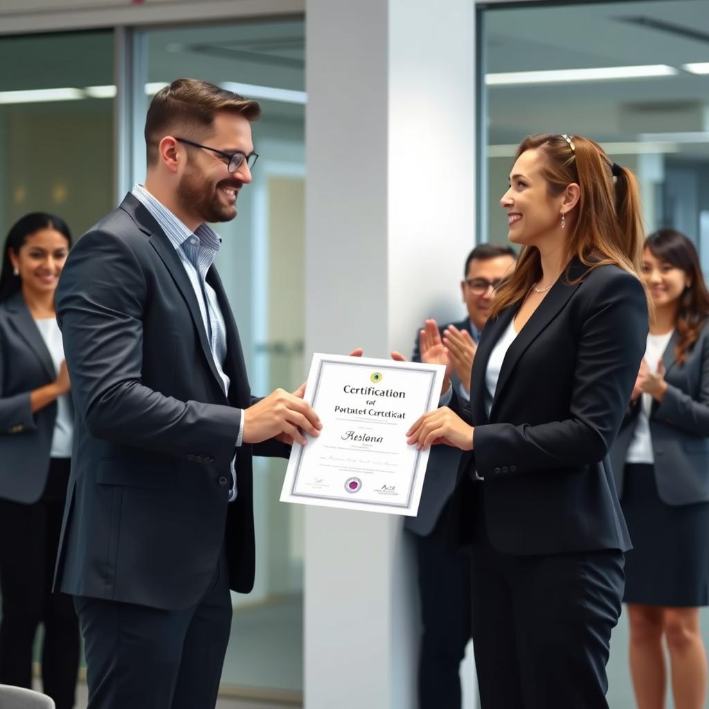 Commercial collection certification being awarded