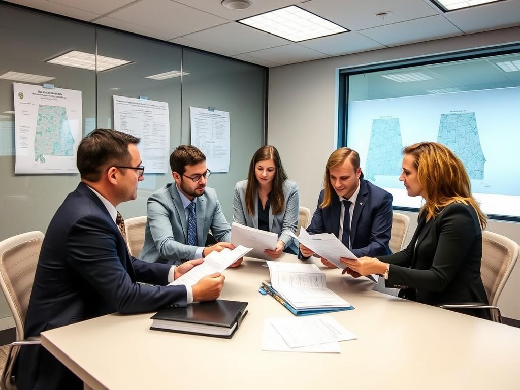 Credit Enforcer Alabama Commercial Debt Collection Agency team meeting