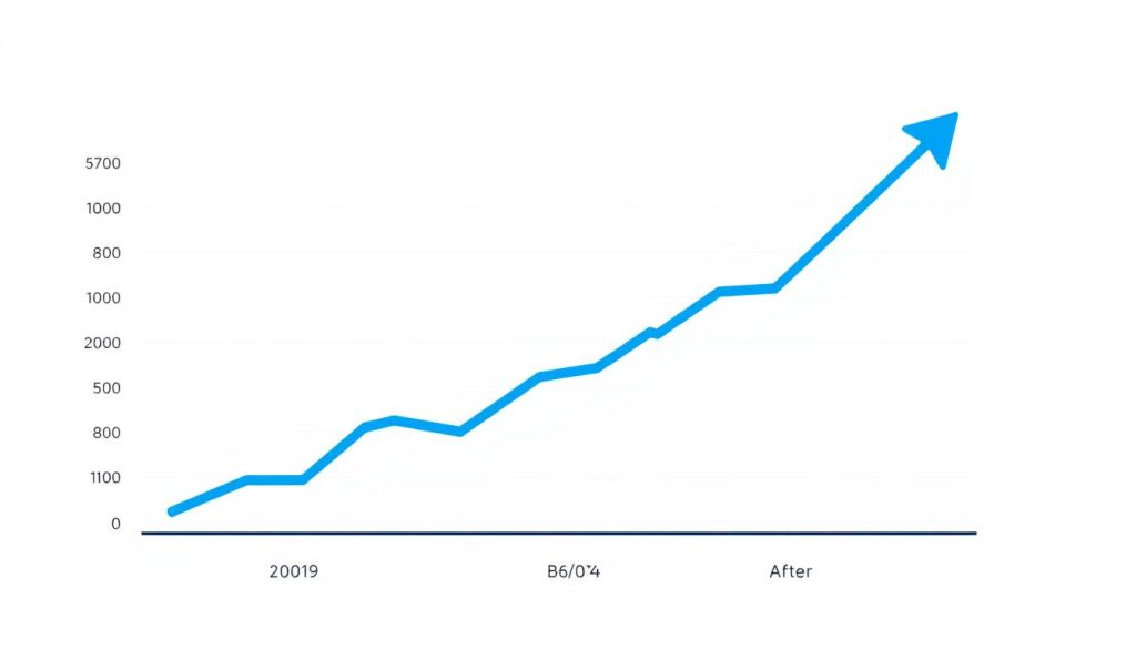 Graph showing improved collection rates after implementing Credit Enforcer strategies