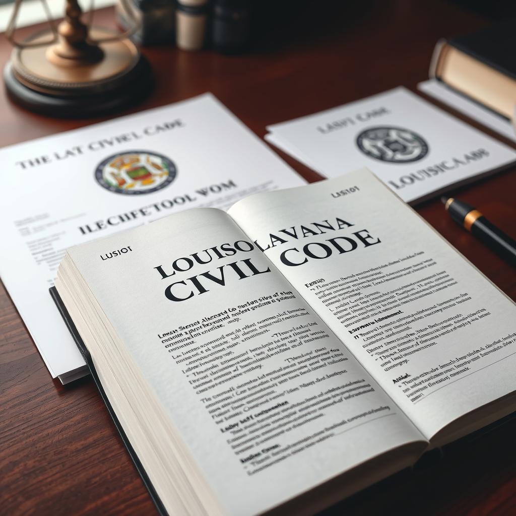 Louisiana Commercial Debt Collection Agency legal documents and Louisiana Civil Code