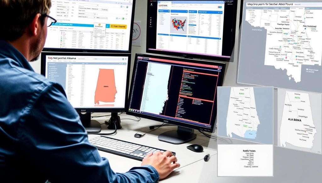 Skip tracing investigation for Alabama commercial debt recovery