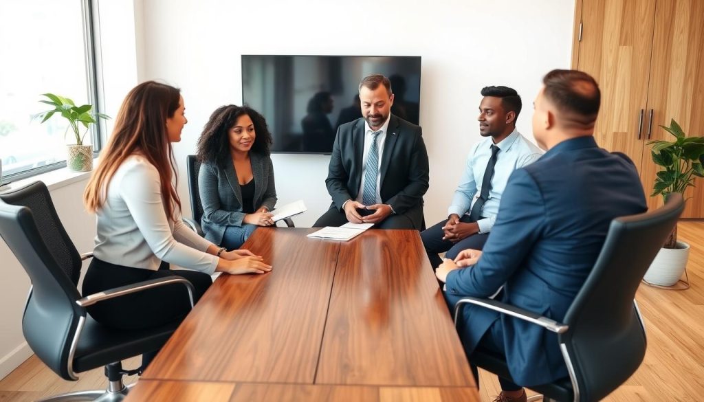 Texas Commercial Debt Collection Agency professional team meeting