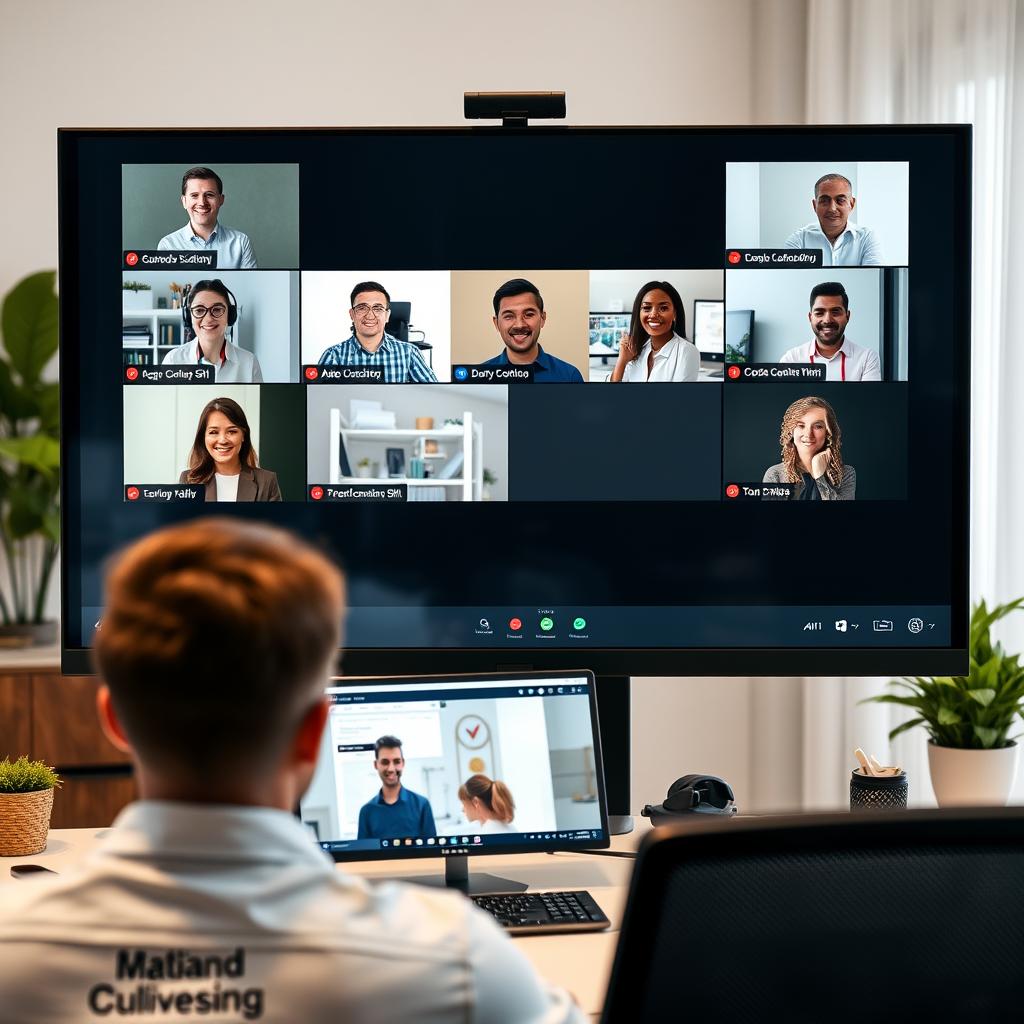 Virtual commercial collection training session